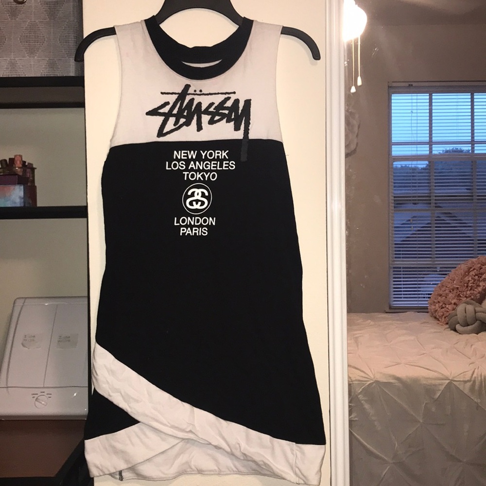 Black and White Stussy Dress